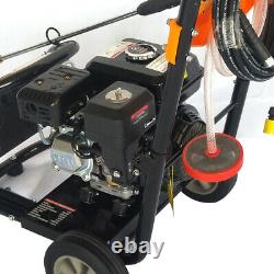 Jobsite Petrol Pressure Washer Compact 2200 PSI 7.5HP High Power Jet Garden Car