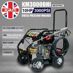 KIAM DIESEL PRESSURE WASHER KM3000DHI JET WASH Industrial Quality Commercial