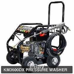 Kiam KM3600DX 3600PSI 10HP Diesel Pressure Power Jet Washer Cleaner Turbo Nozzle