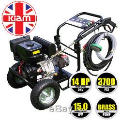 Kiam KM3700P 14HP Industrial Petrol Pressure Power Jet Washer Cleaner 3700PSI