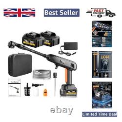 Lightweight Cordless Power Washer 4 lbs, 1200 PSI with Adjustable Foam Cannon