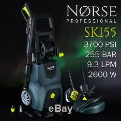NORSE Professional High Power Electric Pressure / Jet washer 3700psi SK155