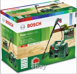 New Bosch Easy Aquatak 100 Long Lance Pressure Washer High Psi Power 100Bar