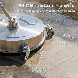 Outsunny Pressure Washer Surface Cleaner 3600 PSI Power Washer Rotary Surface