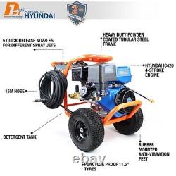 P1 Petrol Pressure Washer Powerful Jet Washer 4200 PSI 290 BAR Hyundai Powered