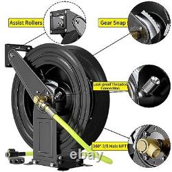 POHIR Automatic Pressure Washer Hose Reel for Air/Oil/Water 4000 PSI Heavy