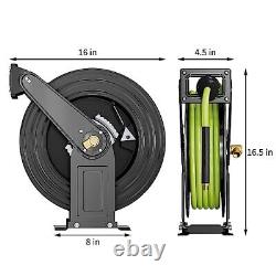 POHIR Automatic Pressure Washer Hose Reel for Air/Oil/Water 4000 PSI Heavy