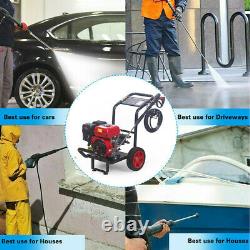 Petrol High Power Pressure Washer 3500PSI 7HP Engine Jet Car Cleaner 240BAR UK