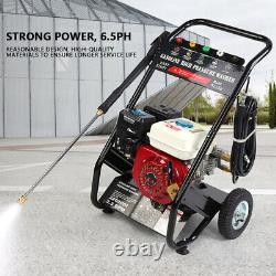 Petrol High Pressure Washer 2200PSI 180bar 6.5PH Power Jet Wash Car Cleaner