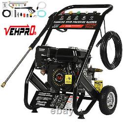 Petrol High Pressure Washer 3950PSI / 272BAR Power Jet Wash Cleaner 210cc 7.5HP