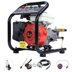 Petrol High Pressure Washer Engine 110BAR 1595PSI Power Jet Cleaner Garden Patio