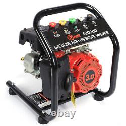 Petrol High Pressure Washer Engine 110BAR 1595PSI Power Jet Cleaner Garden Patio