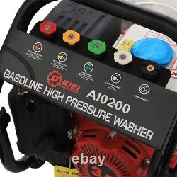 Petrol High Pressure Washer Engine 110BAR 1595PSI Power Jet Cleaner Garden Patio