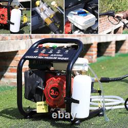 Petrol High Pressure Washer Engine 110BAR 1595PSI Power Jet Cleaner Garden Patio