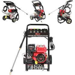 Petrol Power Jet Washer 7.0HP Engine 2200 PSI High Pressure Cleaner with Wheels