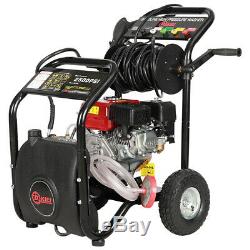 Petrol Power Pressure Washer Jet Wash Cleaner With Gun Hose 2500psi 7hp Engine