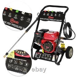 Petrol Pressure Jet Washer 2500psi 7HP Engine High Power Jet Cleaner Garden Car