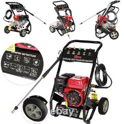 Petrol Pressure Jet Washer 2500psi 7HP Engine High Power Jet Cleaner Garden Car