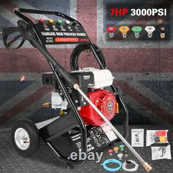 Petrol Pressure Jet Washer 3000PSI / 240BAR Power Jet Wash With Gun Hose