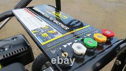 Petrol Pressure Power Jet Washer Kiam KM2800P 6.5HP 2800PSI Cleaner Turbo Nozzle