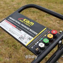 Petrol Pressure Power Jet Washer Kiam KM3400P Cleaner 3400PSI 9HP