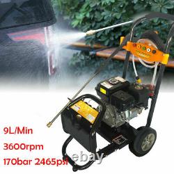 Petrol Pressure Washer 2200 PSI 7.5HP High Power Jet Garden Car 5 nozzles DHL