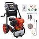 Petrol Pressure Washer 2465psi 170bar Jet Power Car Wash Patio Cleaner 20m Hose