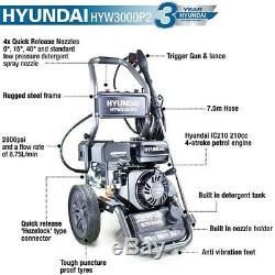 Petrol Pressure Washer 2800psi 8.75L/min Jet Washer Cleaner Hyundai HIGH POWER