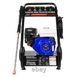 Petrol Pressure Washer 3000PSI 7HP Engine Power Jet Cleaner High Power Garden UK