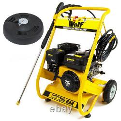 Petrol Pressure Washer 3000psi 200bar 6.5HP Petrol Power Washer & Patio Cleaner