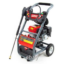 Petrol Pressure Washer 3031psi PowerKing 200 & Turbo Nozzle Lance Patio Cleaner