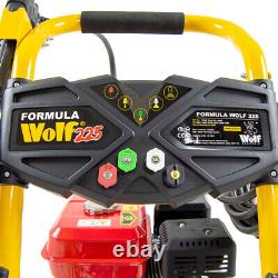 Petrol Pressure Washer 3031psi Wolf Formula 225 7HP Power Jet & 1L Bottle of Oil