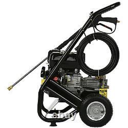 Petrol Pressure Washer 3200psi 220bar 7.5HP Petrol Driven Jet Power Washer 5KW