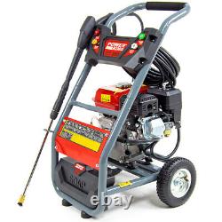 Petrol Pressure Washer 3480psi PowerKing 250 Turbo Nozzle, Lance & Patio Cleaner