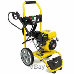 Petrol Pressure Washer 3700psi 250bar 7HP Petrol Driven Jet Power Washer Wolf