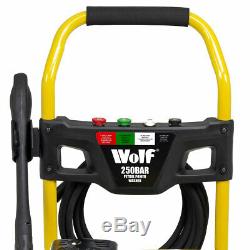 Petrol Pressure Washer 3700psi 250bar 7HP Petrol Driven Jet Power Washer Wolf