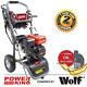 Petrol Pressure Washer 3843psi Powerking 300 7hp Wolf Engine Jet Cleaner & Oil