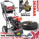 Petrol Pressure Washer 3843psi Powerking 300 7hp Wolf Engine Jet & Patio Cleaner