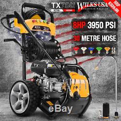 Petrol Pressure Washer 3950PSI / 272BAR Power Jet Cleaner WILKS USA TX750i