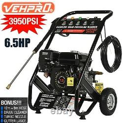 Petrol Pressure Washer 3950PSI / 272BAR Power Jet Wash 4-stroke 6.5HP 12M Hose