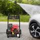 Petrol Pressure Washer 3950psi 7hp High Power Jet Cleaner Garden Driveways Cars