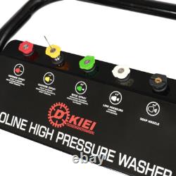 Petrol Pressure Washer 3950PSI 7HP High Power Jet Cleaner Garden Driveways Cars