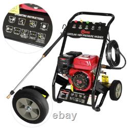 Petrol Pressure Washer 3950PSI 7HP High Power Jet Cleaner Garden Driveways Cars