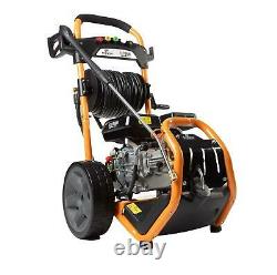 Petrol Pressure Washer 3950 PSI 8HP Power Jet Cleaner 3 Lances 5 Nozzles + Turbo