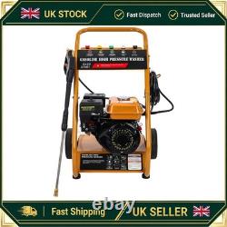 Petrol Pressure Washer 3950 PSI High Power Jet Wash 7HP 5 Nozzles 8 Meter Hose