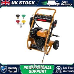 Petrol Pressure Washer 3950 PSI High Power Jet Wash 7HP 5 Nozzles 8 Meter Hose