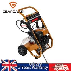 Petrol Pressure Washer 3950 PSI High Power Jet Wash 7HP 5 Nozzles 8 Meter New