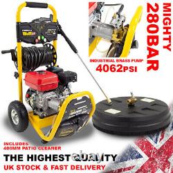 Petrol Pressure Washer 4061psi Wolf Formula 350 7HP Power Jet & Patio Cleaner