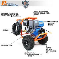 Petrol Pressure Washer 4200 PSI 290 BAR Jet Washer Powerful Hyundai Engine