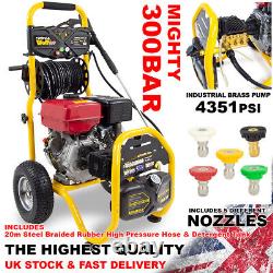 Petrol Pressure Washer 4351psi Wolf 500 9HP Engine Power Jet Cleaner